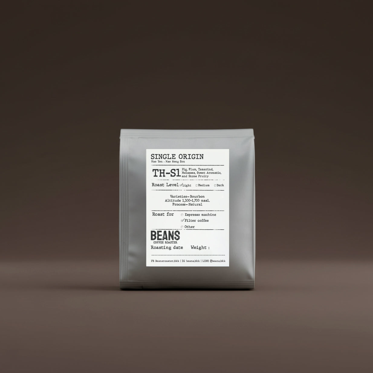TH-S1 Drip Bag (Mae Yen Mae Hong Son) Light Roast