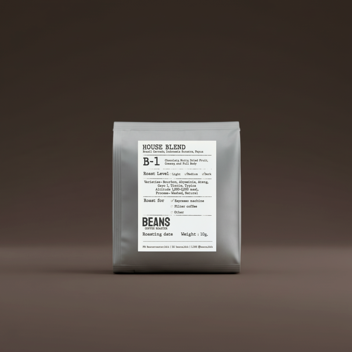 B-1 Drip Bag (Brazil ,Indonesia ,Papua) Medium-Dark Roast