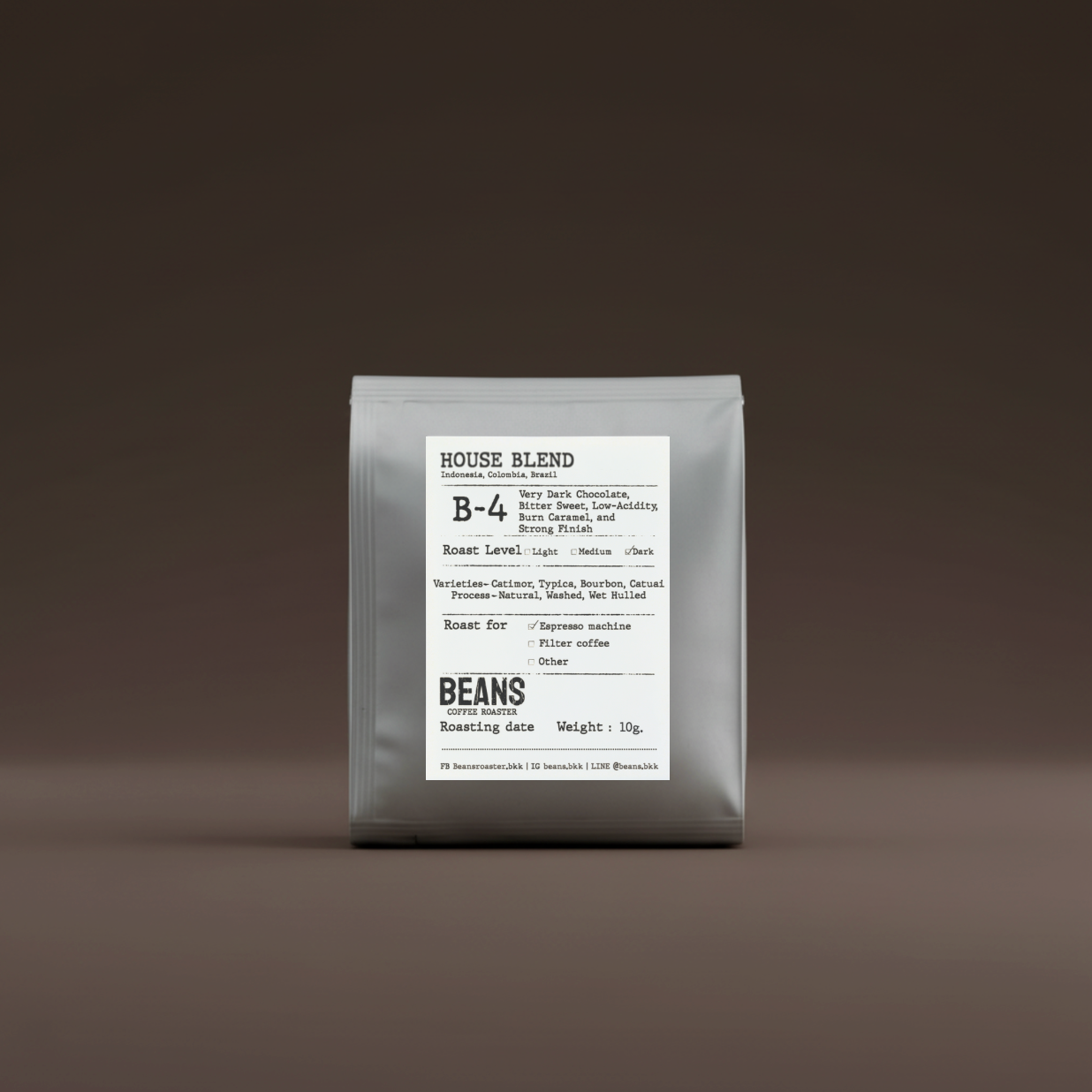 B-4 Drip Bag (Indonesia, Columbia, Brazil santos ) Dark Roast
