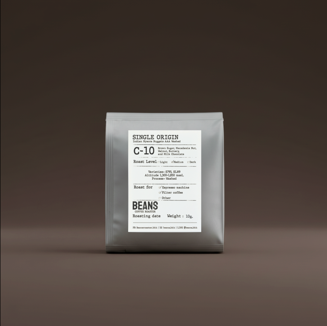 C-10 Drip Bag (India  mysore Nugget AAA) Medium Roast
