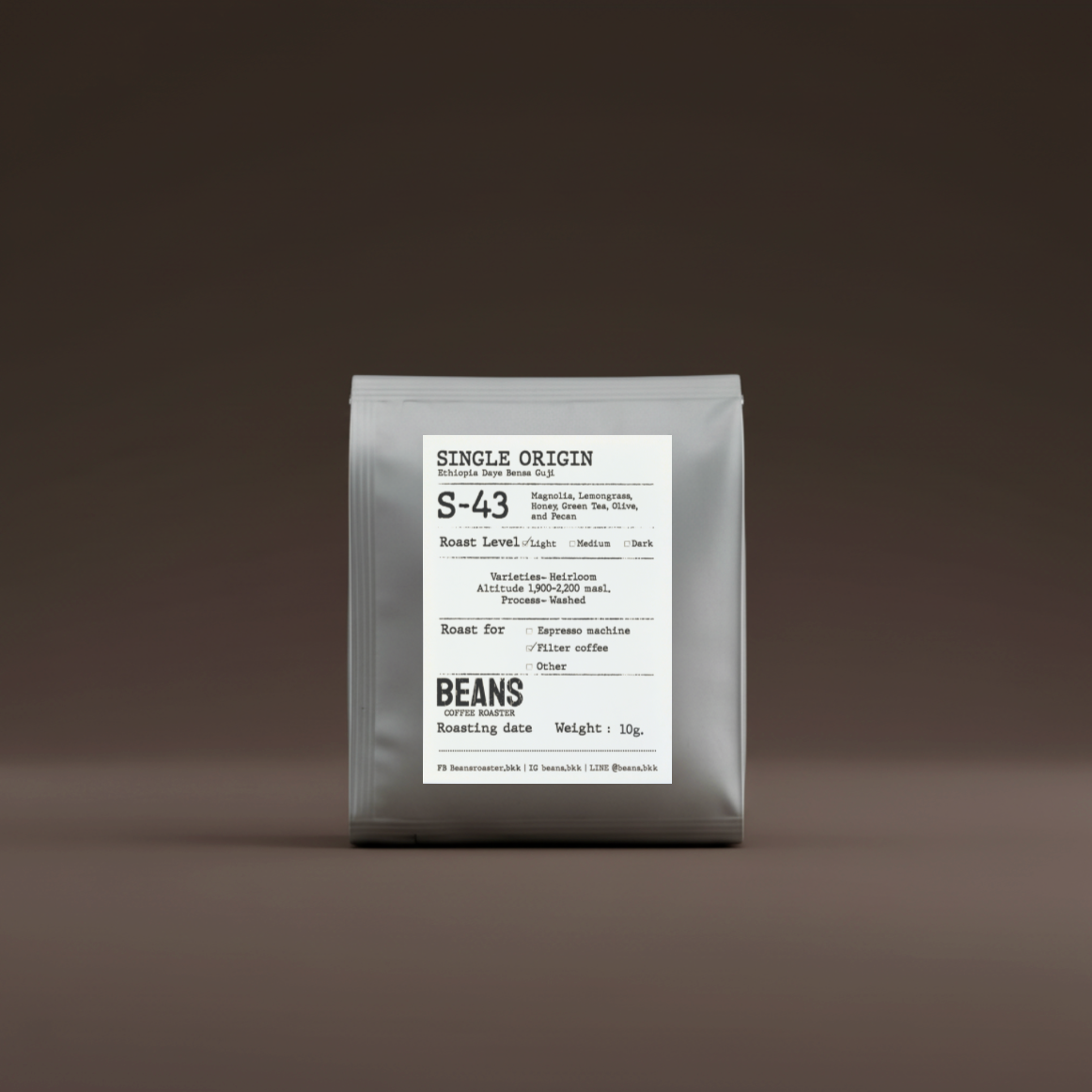 S-43 Drip Bag (Ethiopia Daye Bensa Guji) Light Roast