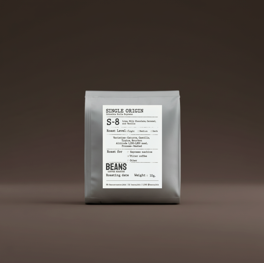S-8 Drip Bag (Colombia Huila Supremo ) Light Roast